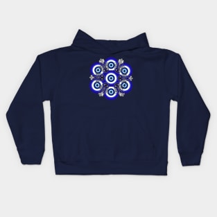 Evil Eye Hamsa Mandala Kids Hoodie